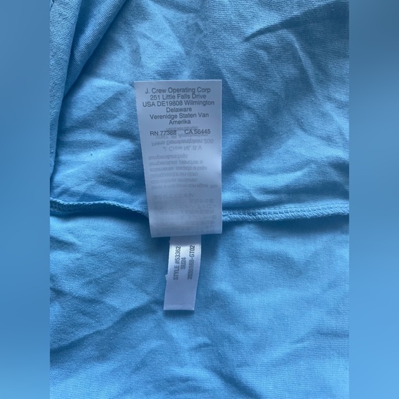 New J.Crew Washed Men Blue T Shirt Size Medium - Picture 8 of 8